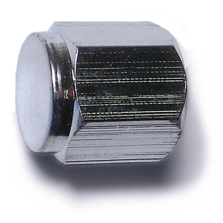 Midwest Fastener Silver Flat Head Hex Valve Caps 10PK 30208